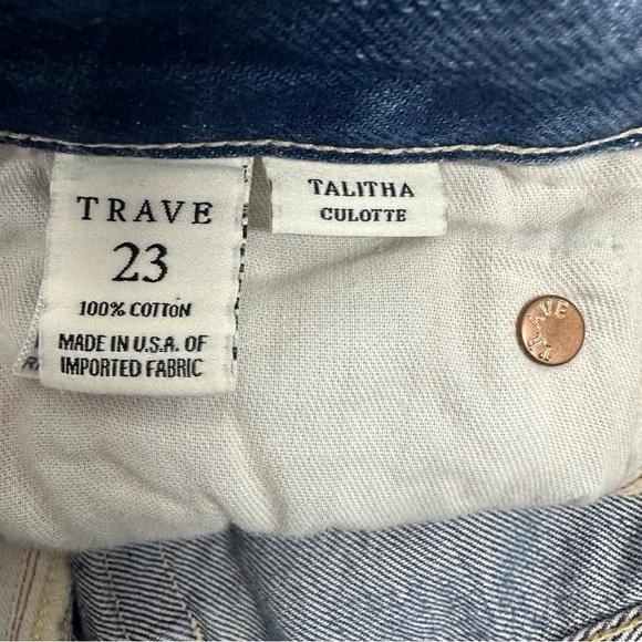 TRAVE size 23 High Waist Cut Off Jean Shorts - Picture 8 of 11